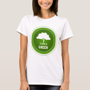 Denke ökologisch ‚T‘ T-Shirt