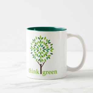 Denke ökologisch-Tasse Zweifarbige Tasse