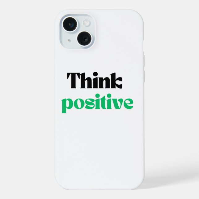 Denke positiv iPhone hülle (Rückseite)