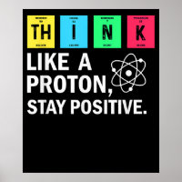 Denke wie ein Proton Bleib positiv lustige Wissens
