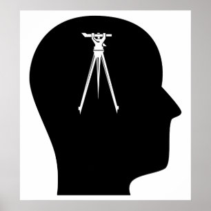 Denken an das Vermessen Poster