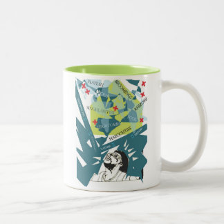 Denken an Deleuze Zweifarbige Tasse