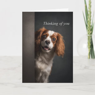 Denken an Dich Cavalier Spaniel Karte