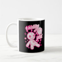 Denken an dich Rosa Voodoo-Puppe Gothic Kawaii