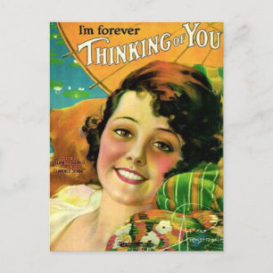 Denken an Dich Vintage - Rolf Armstrong Feiertagspostkarte