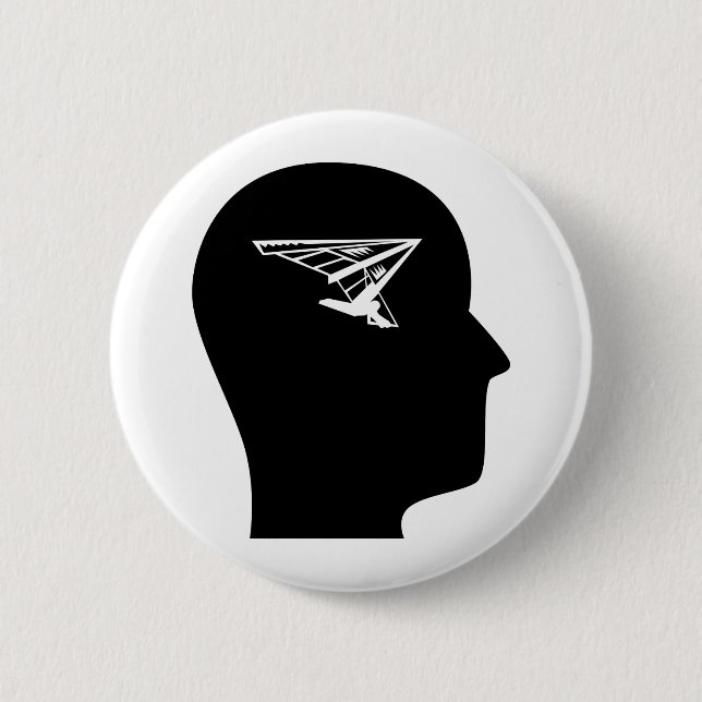 Denken an Drachenfliegen Button (Vorderseite)