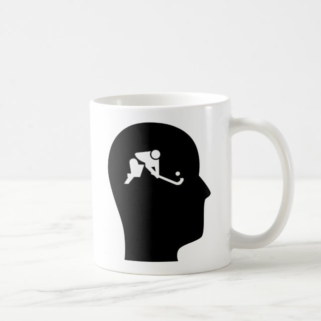 Denken an Feld-Hockey Kaffeetasse (Rechts)