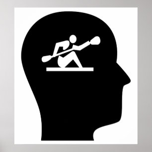 Denken an Kayaking Poster