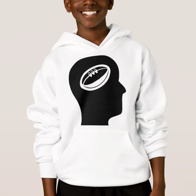 Denken an Rugby Hoodie (Vorderseite)