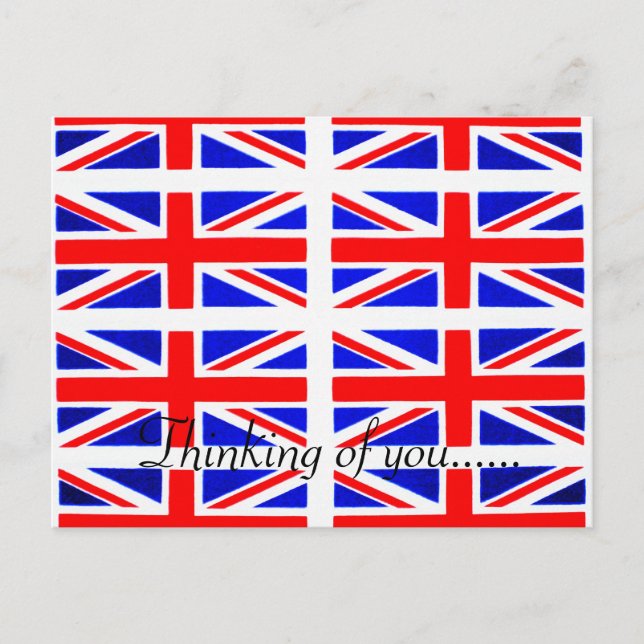 DENKEN AN SIE BRITISCHE POSTKARTE (Vorderseite)