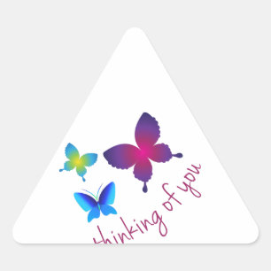 Denken an Sie Dreieckiger Aufkleber