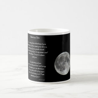 Denken an Sie Kaffeetasse