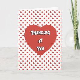 Denken an Sie Karte
