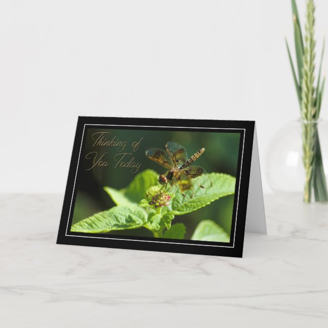 Denken an Sie Libellen-Karte Karte (Vorderseite)