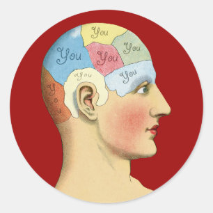 Denken an Sie Runder Aufkleber