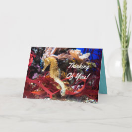 Denken an Sie Seepferd Karte