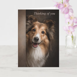 Denken an Sie Shetland Sheepdog Karte