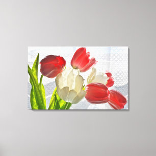 DENKEN AN SIE TULPEN LEINWANDDRUCK