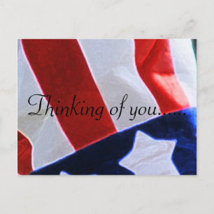 DENKEN AN SIE USA POSTKARTE