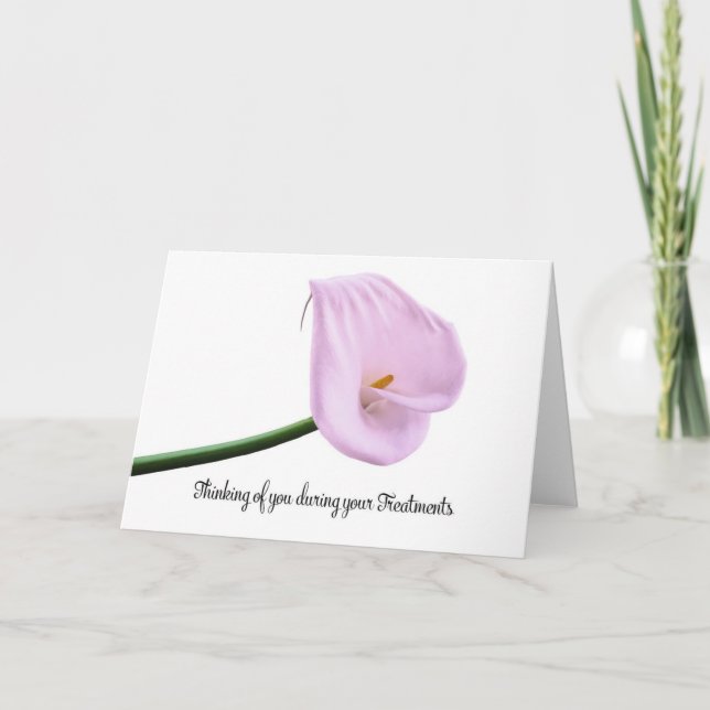 Denken an Sie während der Krebsbehandlungen Karte (Vorderseite)