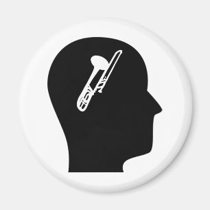 Denken an Trombone Magnet