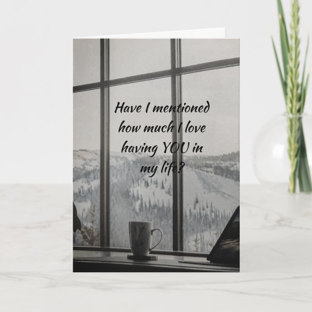 DENKEN AN UND VERMISSTE "SIE"-KARTE KARTE (Vorderseite)