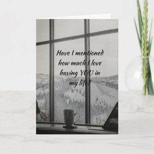 DENKEN AN UND VERMISSTE "SIE"-KARTE KARTE