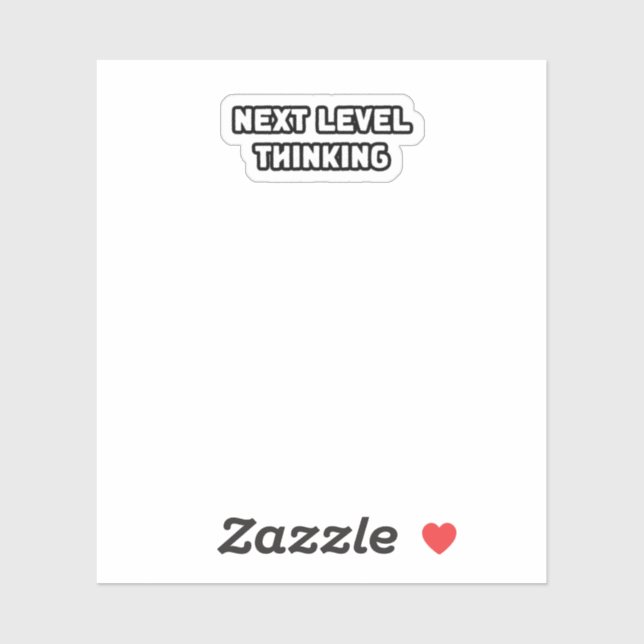 Denken auf der nächsten Ebene Innovationswachstum  Aufkleber (Blatt)