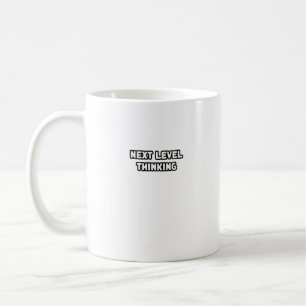 Denken auf der nächsten Ebene Innovationswachstum Kaffeetasse