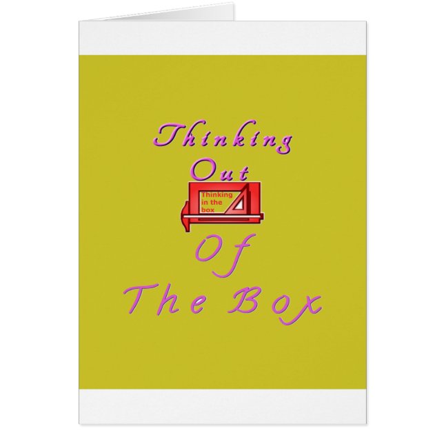 Denken außerhalb des Box-Designs (Vorne)