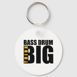 DENKEN BIG BASS-DRUM MUSIC DESIGNS SCHLÜSSELANHÄNGER