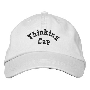 Denken Cap Funny bestickt Hat Bestickte Baseballkappe