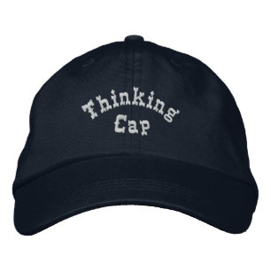 Denken Cap Humour bestickt Hat Bestickte Baseballkappe