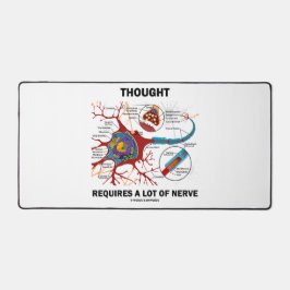 Denken erfordert eine Menge Nervenneuronensynapse Schreibtischunterlage