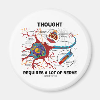 Denken erfordert viel Nerv (Synapse) Magnet
