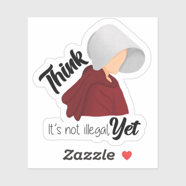 Denken ist noch nicht illegal aufkleber (Blatt)