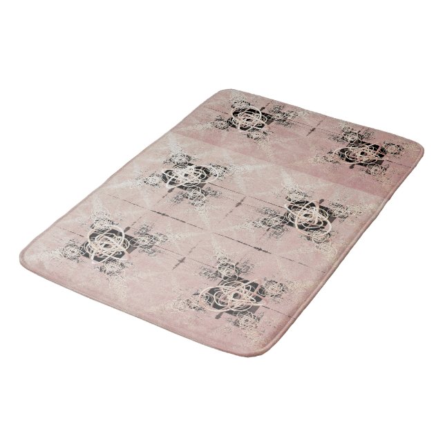 Denken Pastel Drehungen Bath Mat Badematte (Schrägansicht)