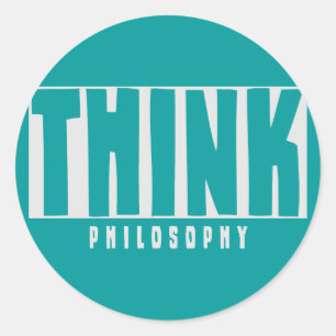 Denken Philosophie Runder Aufkleber