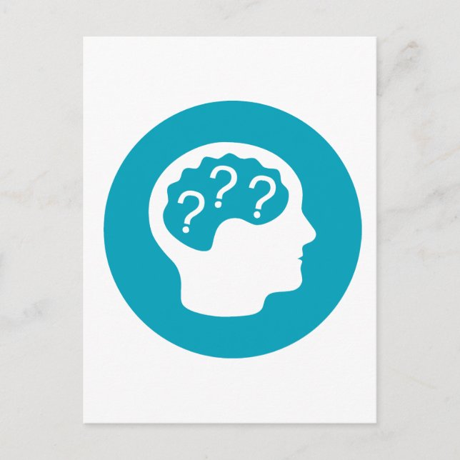 Denken Postkarte (Vorderseite)