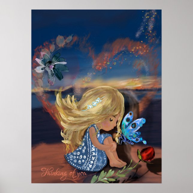 Denken Sie am Strand Poster (Vorne)