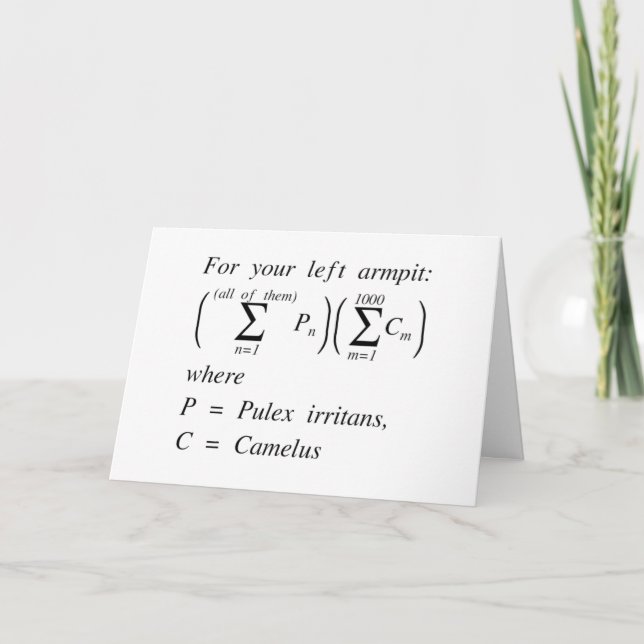 Denken Sie an #1 Karte (Vorderseite)