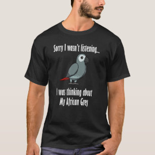 Denken Sie an Afrikanische Graue Niedliche Tropenv T-Shirt