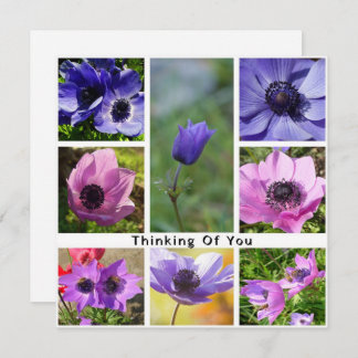Denken Sie an Anemone Foto Collage Save The Date