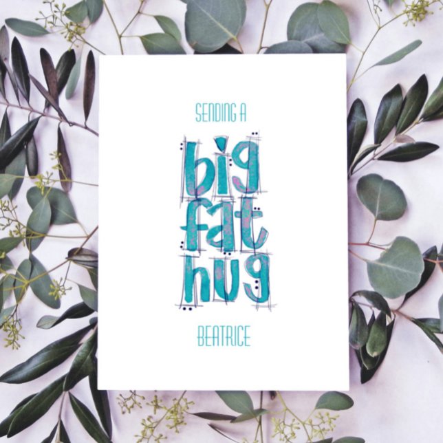Denken Sie an Big Hugs Postkarte (Von Creator hochgeladen)