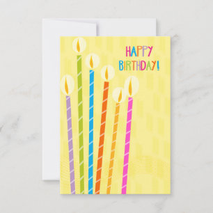 Denken Sie an Birthday Candles Karte