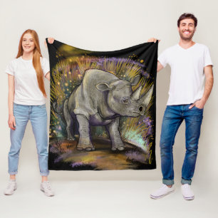 Denken Sie an Black Rhino Fleecedecke