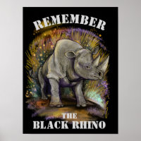 Denken Sie an Black Rhino
