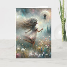 Denken Sie an Dandelion Karte