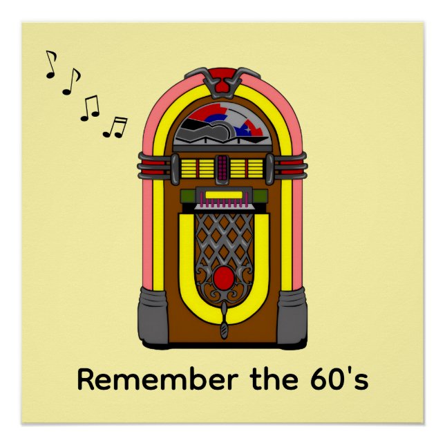 Denken Sie an den "60er Poster (Vorderseite)