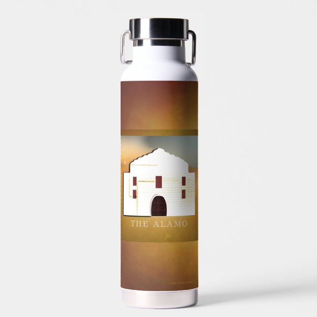 Denken Sie an den Alamo-Getränkecontainer. Trinkflasche (Vorne)